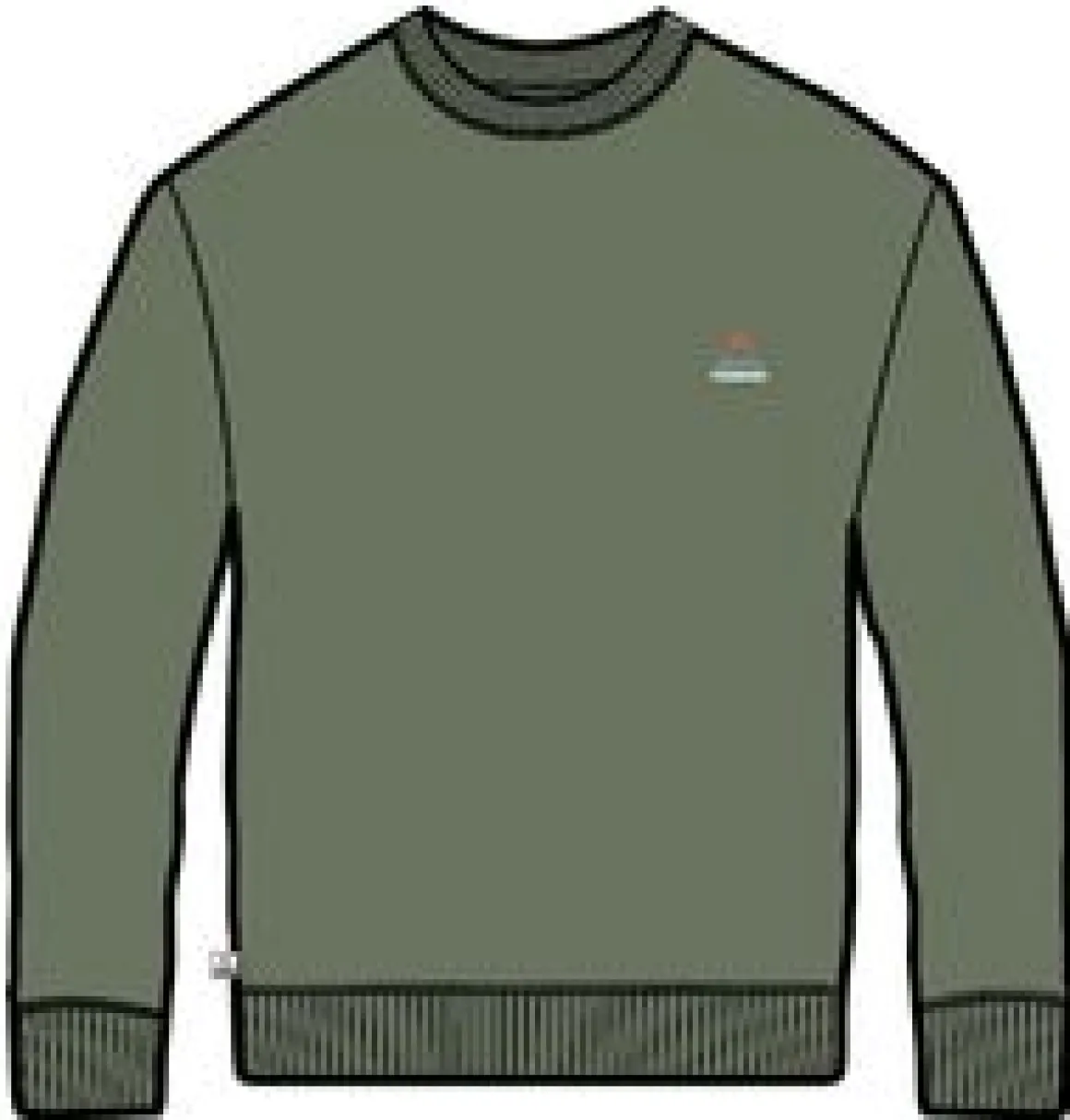 Vita Organic Cotton Sweatshirt - Dusty Olive