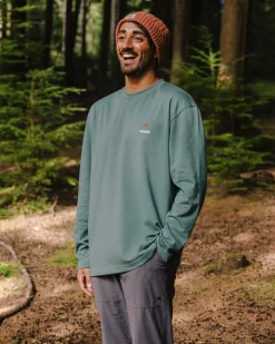 Vita Organic Relaxed Fit Long Sleeve T-Shirt - Deep Ocean