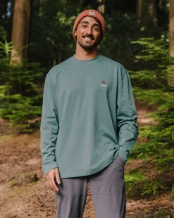 Vita Organic Relaxed Fit Long Sleeve T-Shirt - Deep Ocean