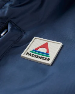 Waves Recycled Sherpa Lined Changing Robe - Rich Navy