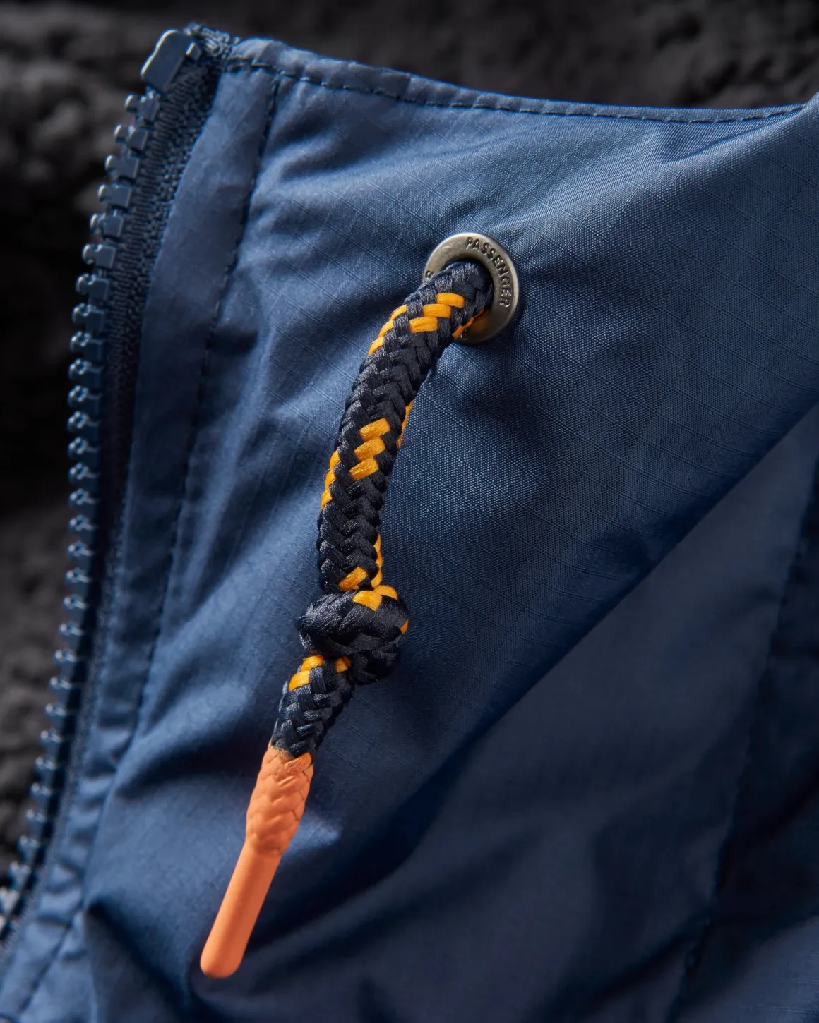 Waves Recycled Sherpa Lined Changing Robe - Rich Navy