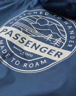 Waves Recycled Sherpa Lined Changing Robe - Rich Navy