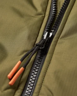 Waves Recycled Sherpa Lined Changing Robe - Khaki Green