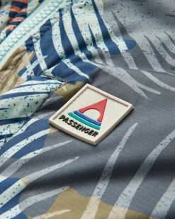 Waves Recycled Sherpa Lined Changing Robe - Palm Camo Apricot