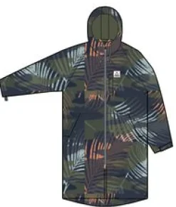Waves Recycled Sherpa Lined Changing Robe - Palm Camo Apricot