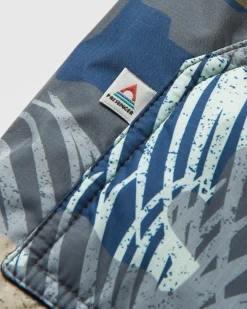 Waves Recycled Sherpa Lined Changing Robe - Palm Camo Apricot