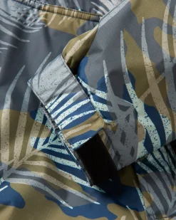 Waves Recycled Sherpa Lined Changing Robe - Palm Camo Apricot