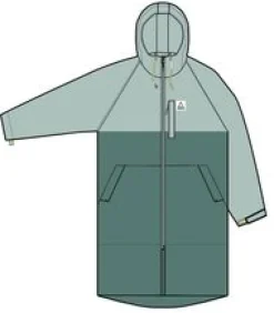 Waves Recycled Sherpa Lined Changing Robe - Surf Spray/Deep Sea