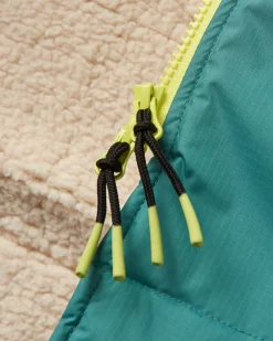 Waves Recycled Sherpa Lined Changing Robe - Surf Spray/Deep Sea