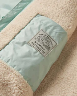 Waves Recycled Sherpa Lined Changing Robe - Surf Spray/Deep Sea