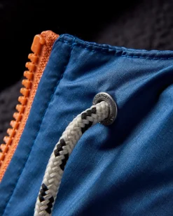 Waves Recycled Sherpa Lined Changing Robe - Dark Denim/ Deep Navy