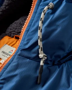 Waves Recycled Sherpa Lined Changing Robe - Dark Denim/ Deep Navy