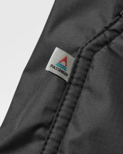 Waves Recycled Sherpa Lined Changing Robe - Black/Khaki Green