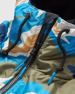 Waves Recycled Sherpa Lined Changing Robe - Mount Scenic Khaki Green