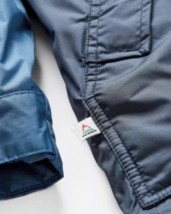 Waves Recycled Sherpa-Lined Changing Robe - Dark Denim/ Deep Navy