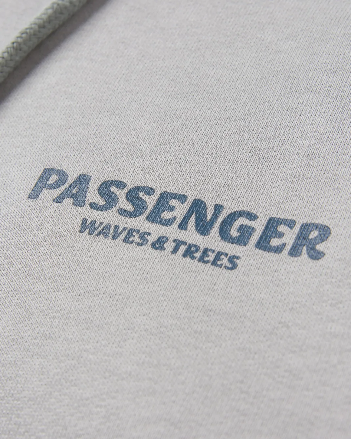 Waves u0026 Trees Organic Cotton Hoodie - Steel Gray