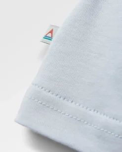 Waves u0026 Trees Organic Cotton T-Shirt - Gray Blue