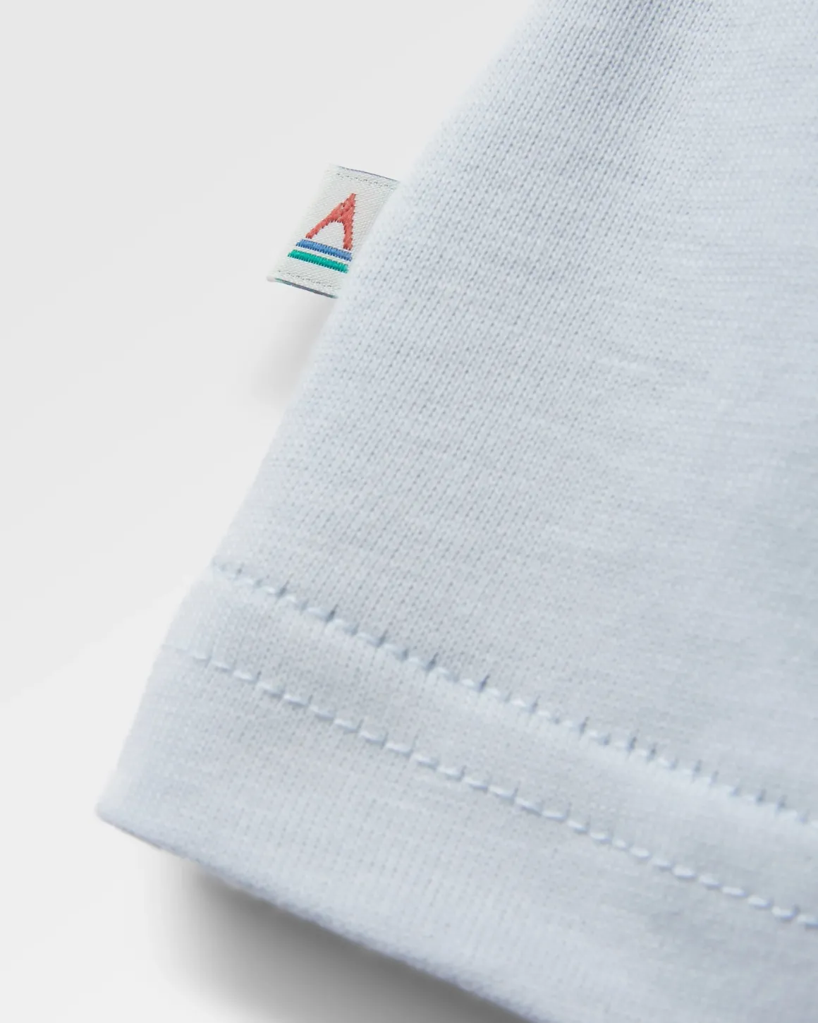 Waves u0026 Trees Organic Cotton T-Shirt - Gray Blue