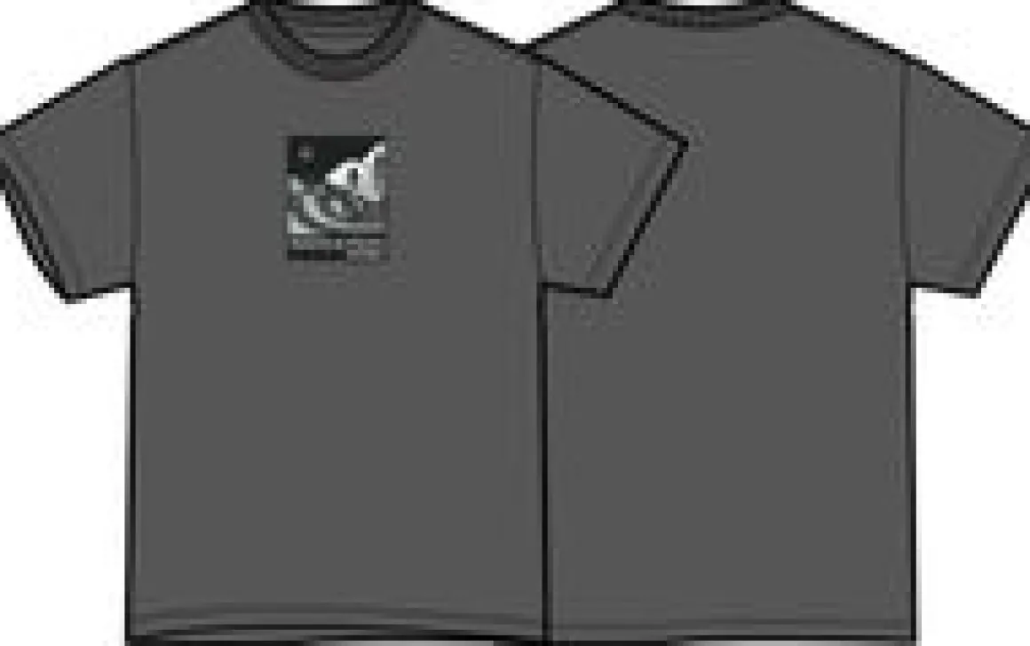 Waves u0026 Trees Organic Cotton T-Shirt - Charcoal