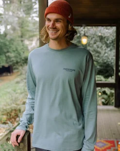 Waves u0026 Trees Organic Cotton Long Sleeve T-Shirt - Stormy Sea