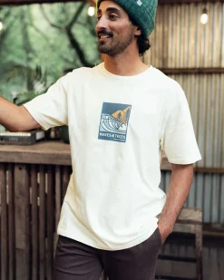 Waves u0026 Trees Organic Cotton T-Shirt - Birch