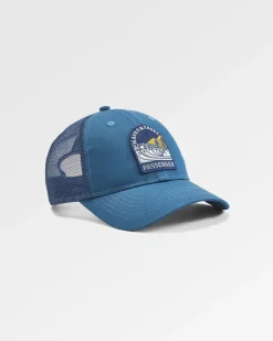 Waves u0026 Trees Organic Cotton Trucker Hat - Tidal Blue