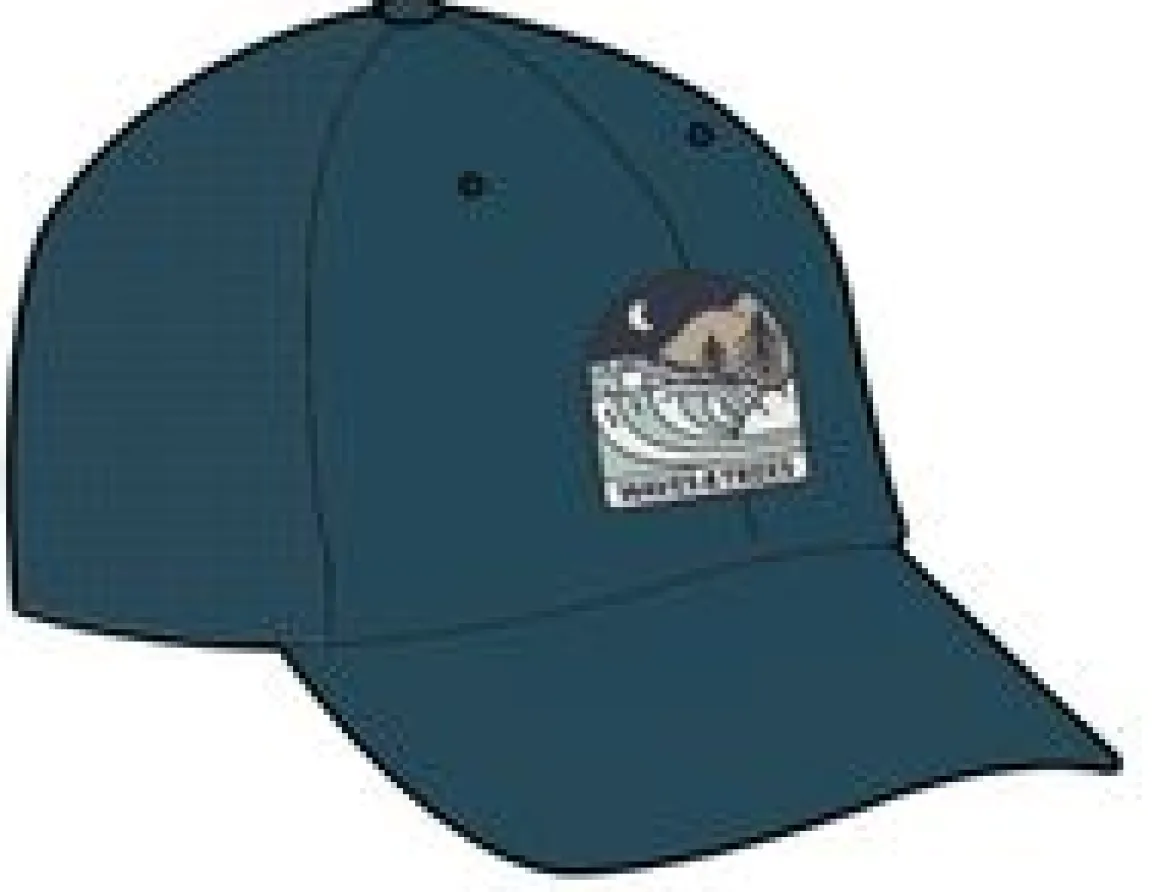 Waves u0026 Trees Organic Cotton Trucker Hat - Tidal Blue