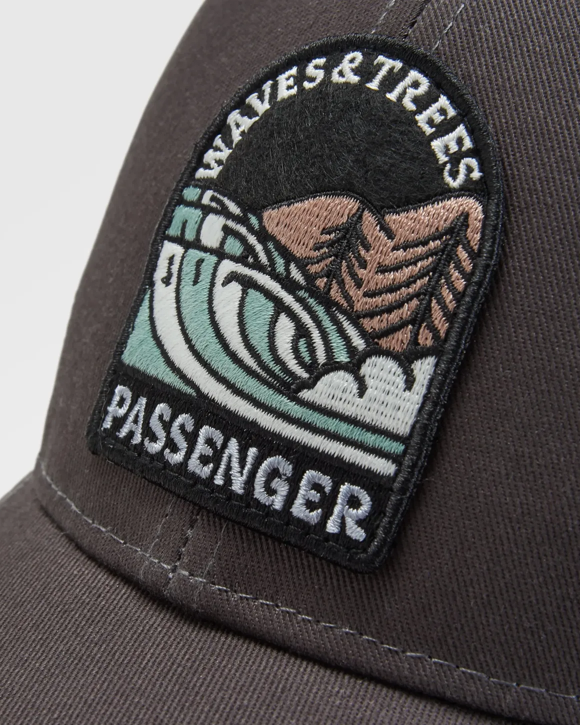 Waves u0026 Trees Organic Cotton Trucker Hat - Charcoal