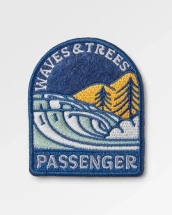 Waves u0026 Trees Patch - Dark Denim