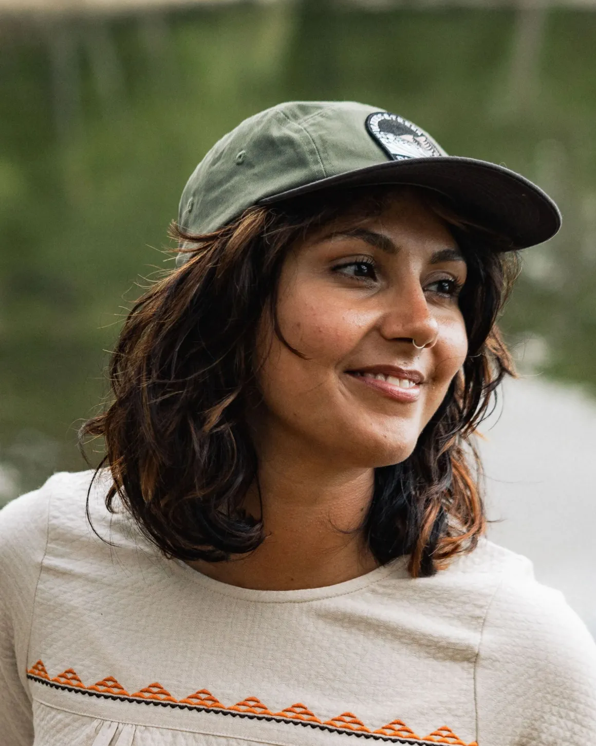 Waves u0026 Trees Recycled 5 Panel Hat - Dusty Olive