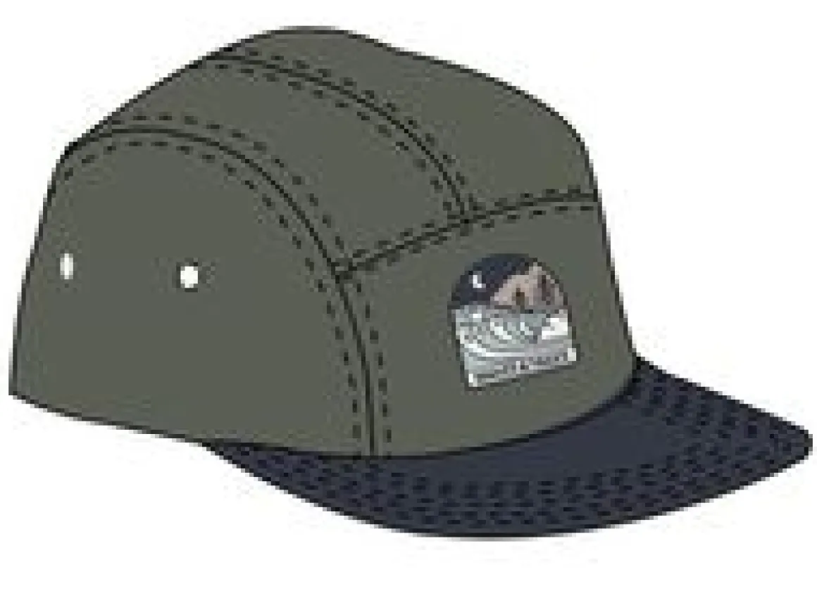 Waves u0026 Trees Recycled 5 Panel Hat - Dusty Olive