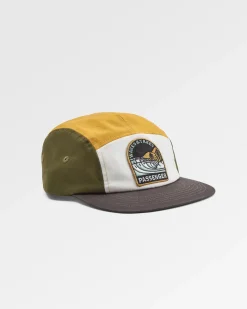 Waves u0026 Trees Recycled 5 Panel Hat - Khaki Green