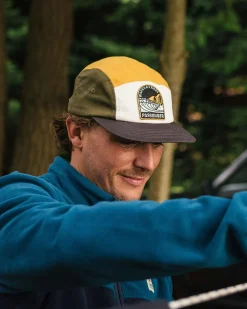 Waves u0026 Trees Recycled 5 Panel Hat - Khaki Green