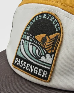 Waves u0026 Trees Recycled 5 Panel Hat - Khaki Green