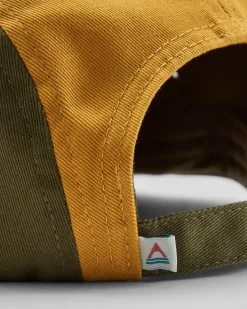 Waves u0026 Trees Recycled 5 Panel Hat - Khaki Green