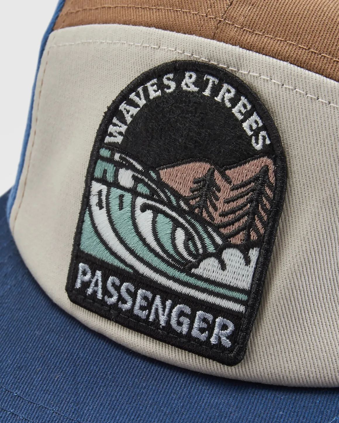 Waves u0026 Trees Recycled 5 Panel Hat - Moonlight Blue