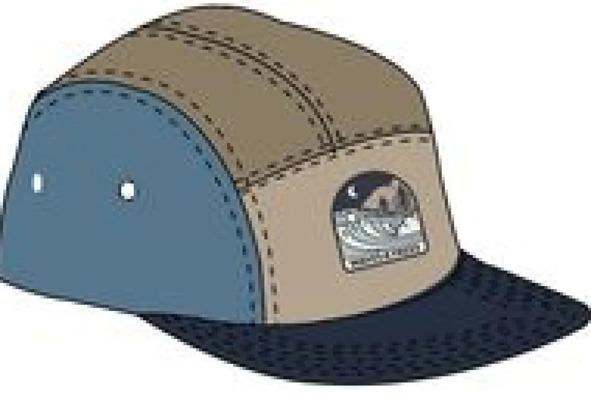 Waves u0026 Trees Recycled 5 Panel Hat - Moonlight Blue