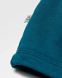 Waves u0026 Trees Recycled Cotton Long Sleeve Sweatshirt - Tidal Blue