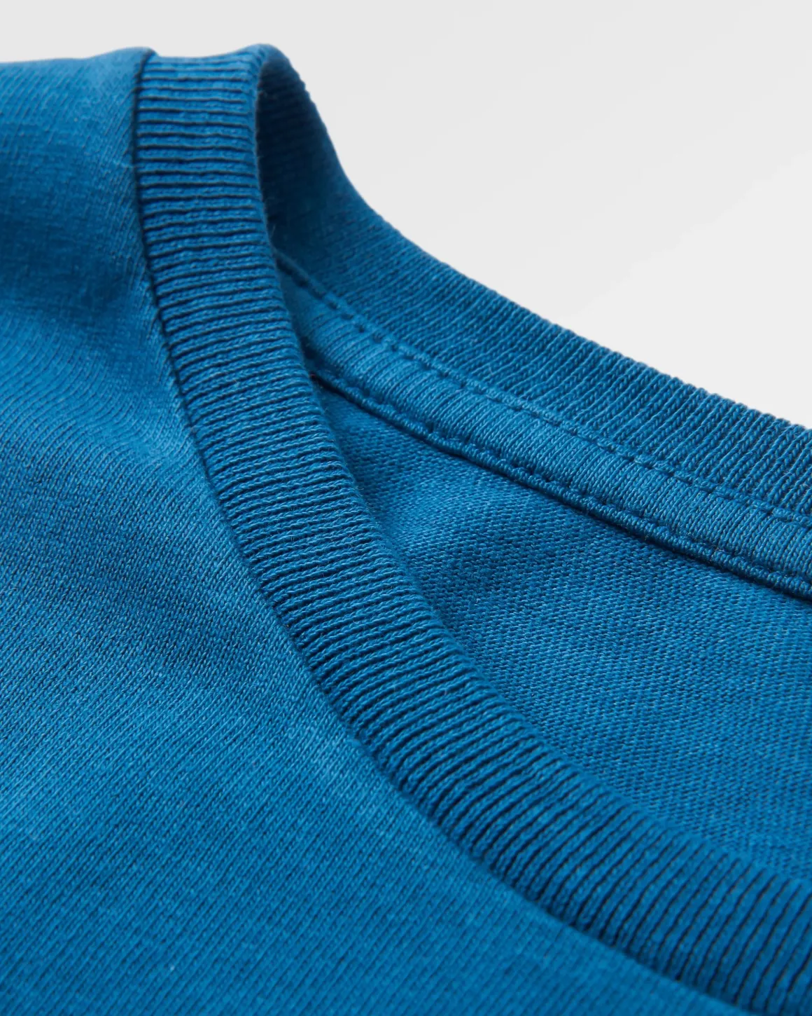 Waves u0026 Trees Recycled Cotton Long Sleeve T-Shirt - Tidal Blue