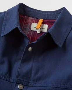 Way Flannel Lined Long Sleeve Shirt - Rich Navy