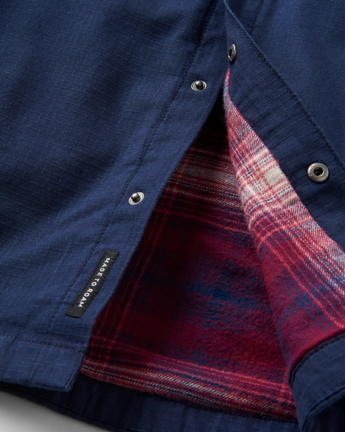 Way Flannel Lined Long Sleeve Shirt - Rich Navy