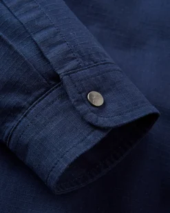 Way Flannel Lined Long Sleeve Shirt - Rich Navy