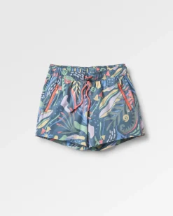 Way Out All Purpose Shorts - Abstract Seaweed Tidal Blue