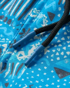 Way Out Recycled All Purpose Shorts - Vintage Patchwork Blue Pool