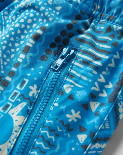 Way Out Recycled All Purpose Shorts - Vintage Patchwork Blue Pool