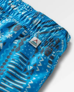 Way Out Recycled All Purpose Shorts - Vintage Patchwork Blue Pool