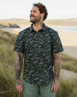 Way Ripstop Short Sleeve Shirt - Ocean Current Black