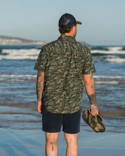 Way Ripstop Short Sleeve Shirt - Ocean Current Black