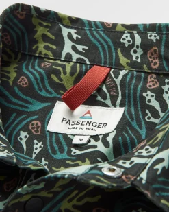 Way Ripstop Short Sleeve Shirt - Ocean Current Black