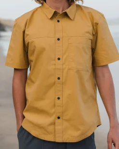 Way Ripstop Short Sleeve Shirt - Mustard Gold